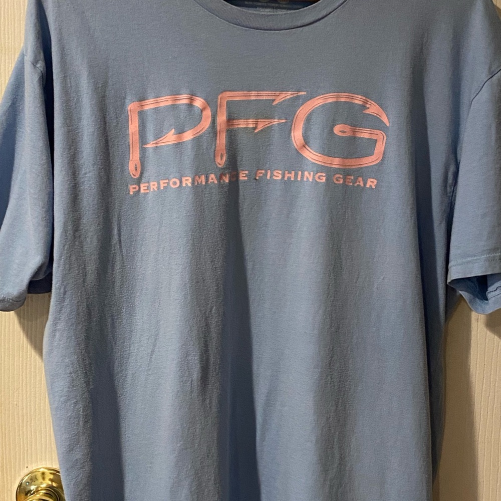 Columbia PFG GEAR Pale Blue T-Shirt